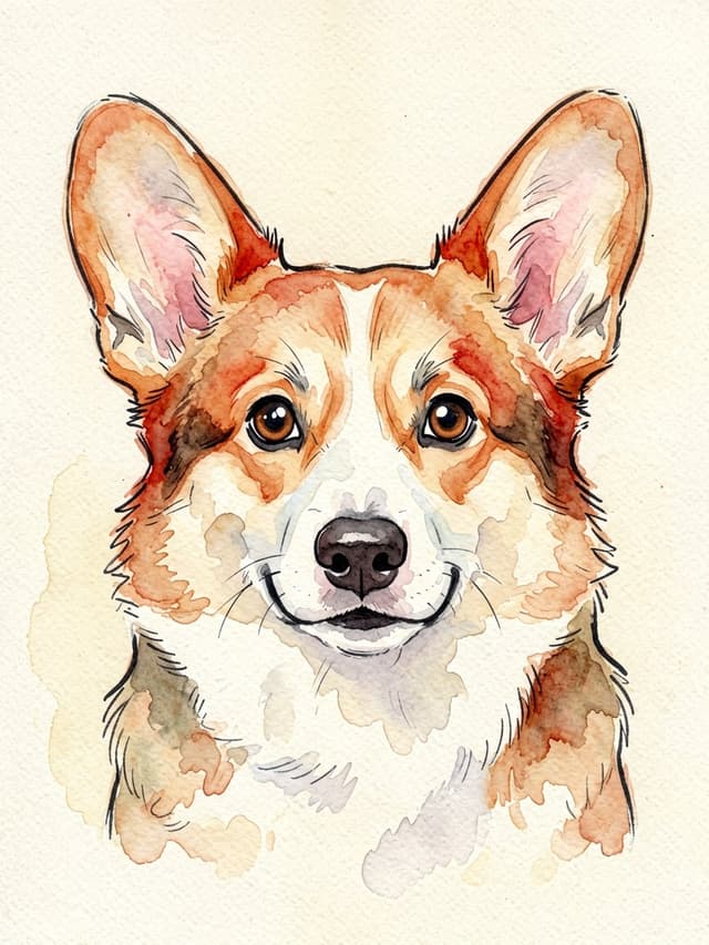 Pet portrait style 7