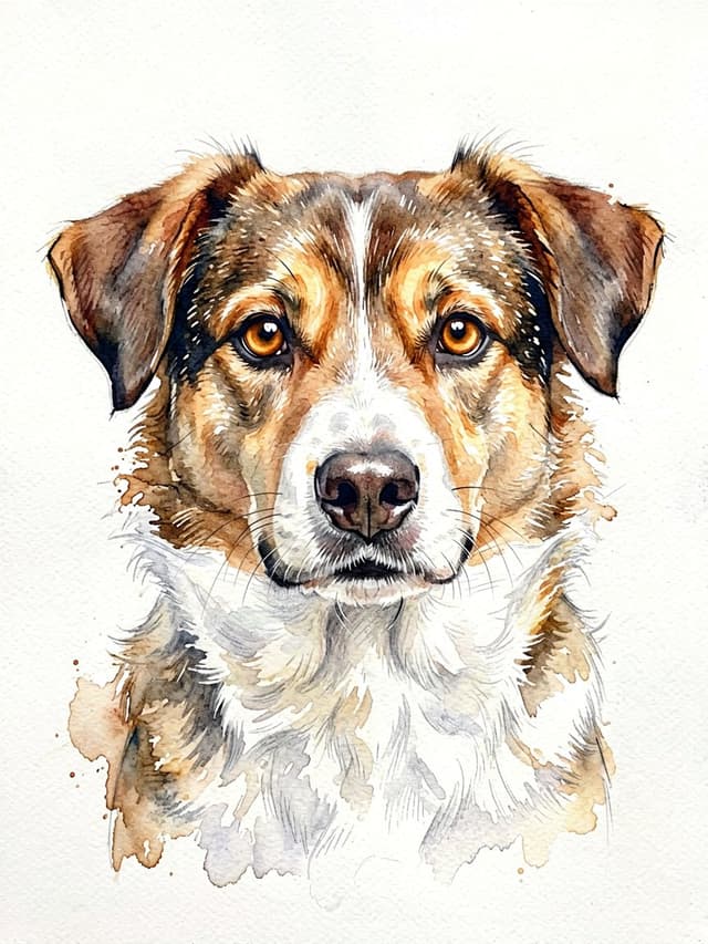 Pet portrait style 24