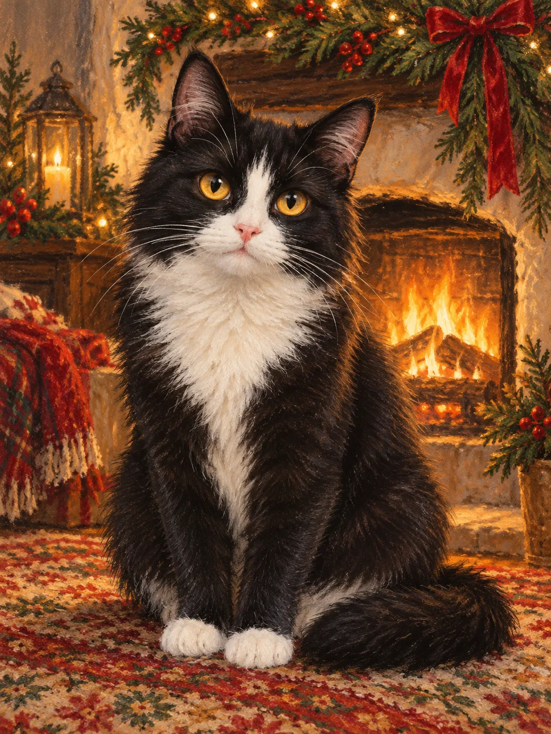 Styled pet portrait sample