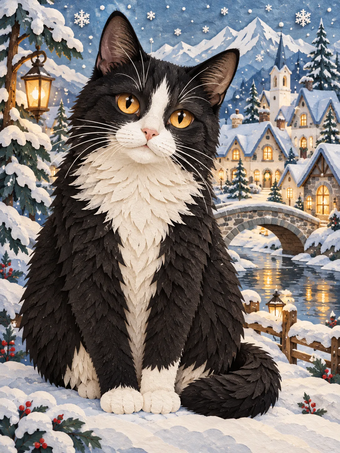 Styled pet portrait sample