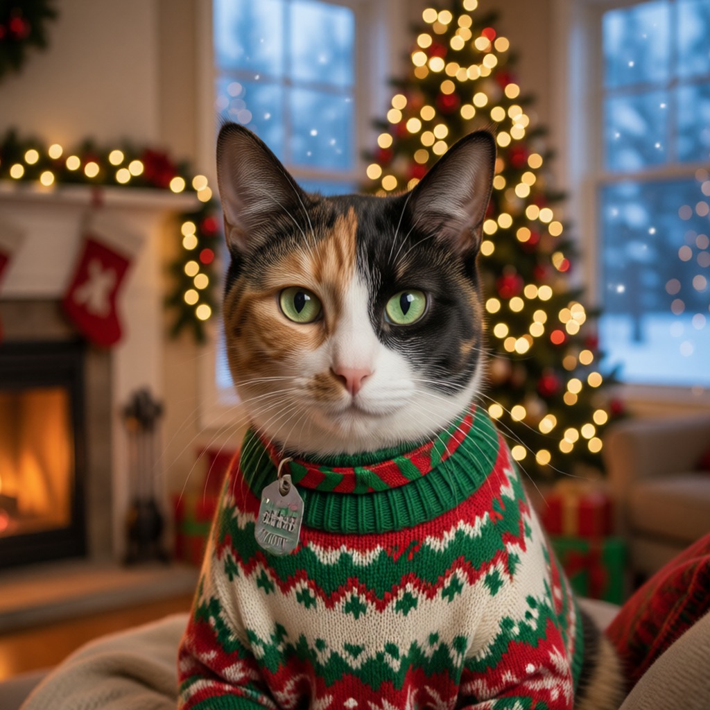 Styled pet portrait sample
