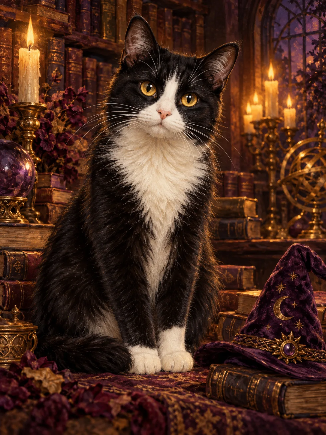 Styled pet portrait sample
