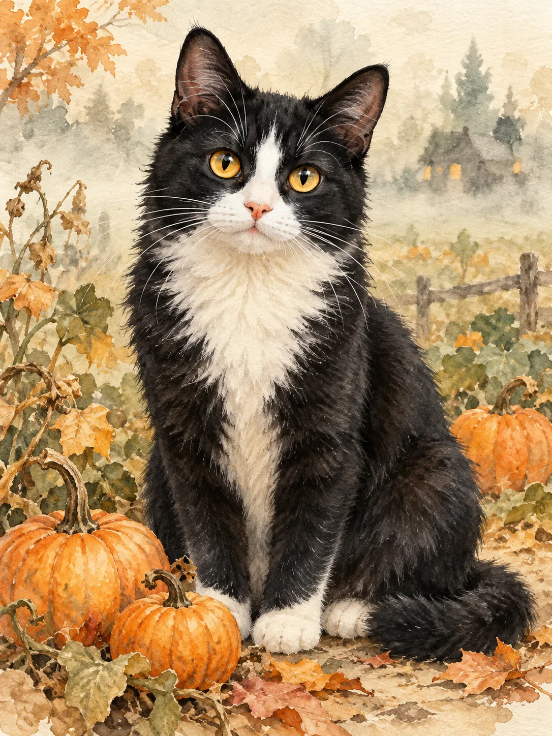Styled pet portrait sample