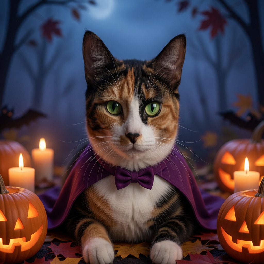 Styled pet portrait sample