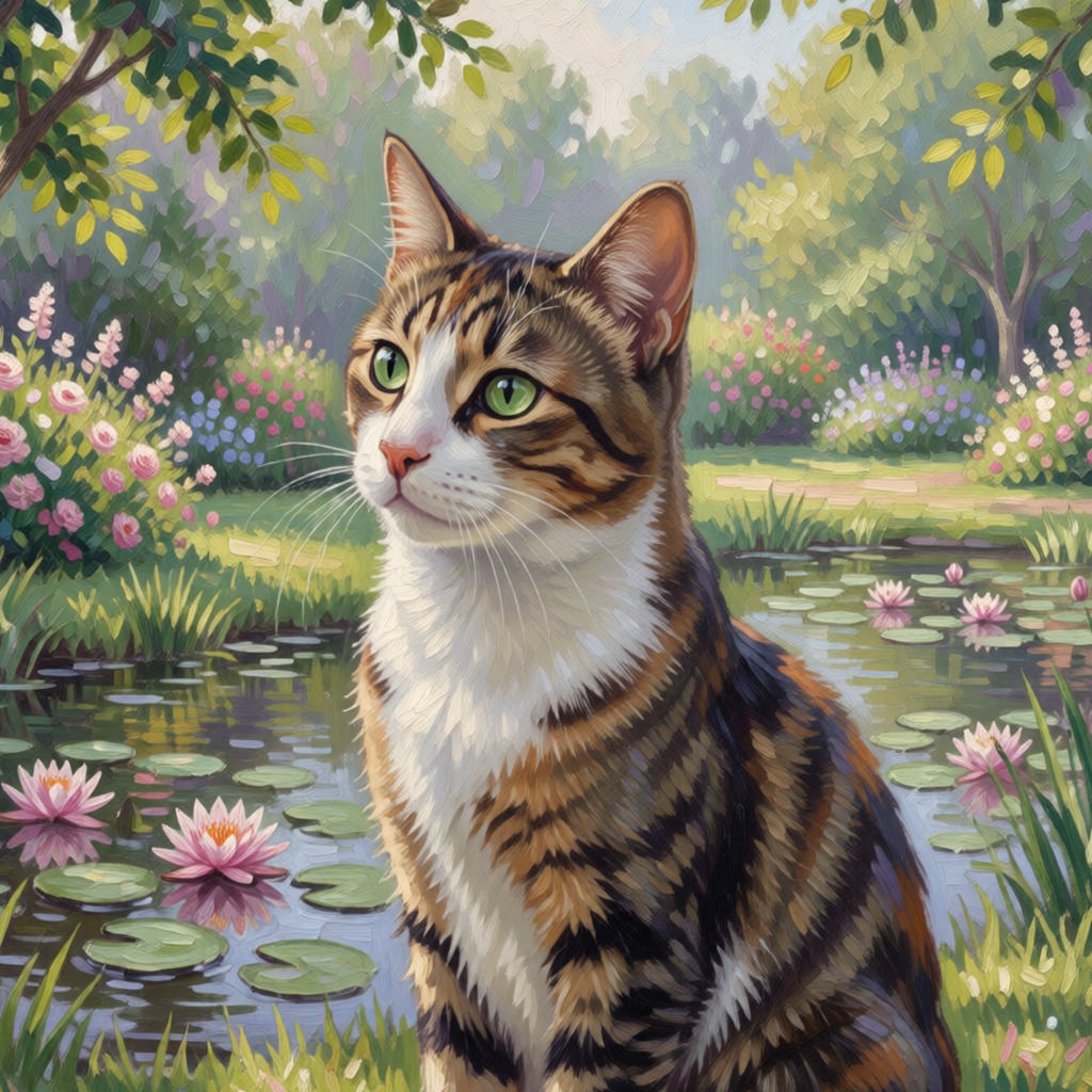 Styled pet portrait sample