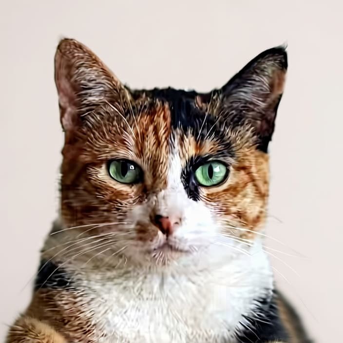 Styled pet portrait sample