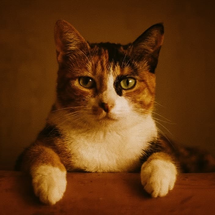 Styled pet portrait sample